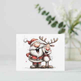 Kerstansichtkaart, Holiday Mini Art Print & Groet Feestdagenkaart