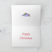 Kerstanteater Funny Weird Psychedelic Animal Kaart (Binnen)