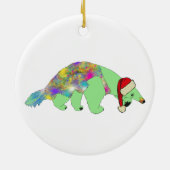 Kerstanteater Funny Weird Psychedelic Animal Keramisch Ornament (Achterkant)