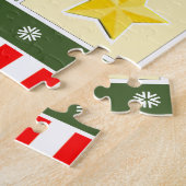 Kerstantieke agenda Jigzaag Puzzle Legpuzzel (Zijkant)