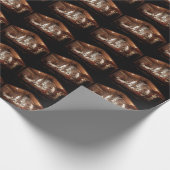 Kerstantieke Jezus Natitivity Manger Scene Cadeaupapier (Hoek)