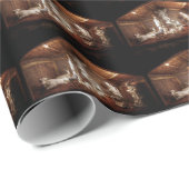 Kerstantieke Jezus Natitivity Manger Scene Cadeaupapier (Rol Hoek)