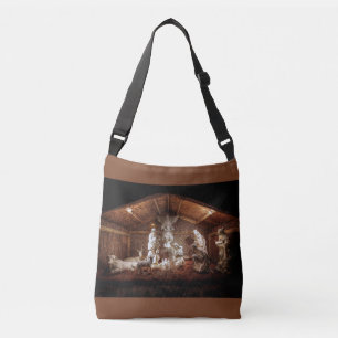 Kerstantieke Jezus Natitivity Manger Scene Crossbody Tas
