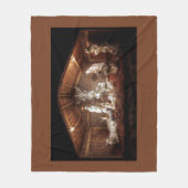 Kerstantieke Jezus Natitivity Manger Scene Fleece Deken (Voorkant)