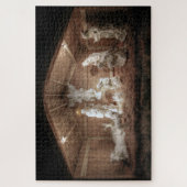 Kerstantieke Jezus Natitivity Manger Scene Legpuzzel (Verticaal)