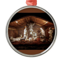 Kerstantieke Jezus Natitivity Manger Scene