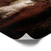 Kerstantieke Jezus Natitivity Manger Scene Poster (Hoek)