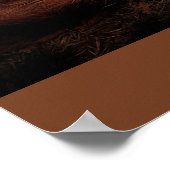 Kerstantieke Jezus Natitivity Manger Scene Poster (Hoek)