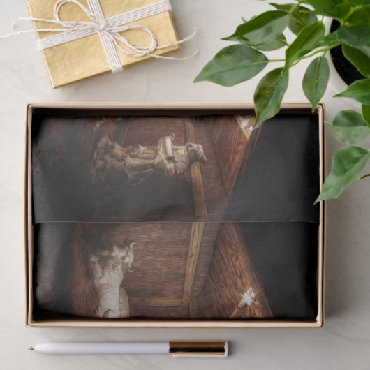 Kerstantieke Jezus Natitivity Manger Scene Tissuepapier (Geschenk)