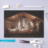 Kerstantieke Jezus Natitivity Manger Scene Tissuepapier (Craft)