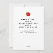 Kerstantieke kalenderkaarten feestdagenkaart (Achterkant)