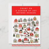 Kerstantieke kalenderkaarten feestdagenkaart (Voorkant)