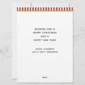 Kerstantieke kalenderkaarten feestdagenkaart (Achterkant)