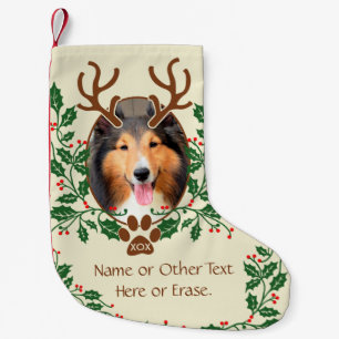 KerstAntlers voor honden/katten - Persoonlijke fot Kleine Kerstsok