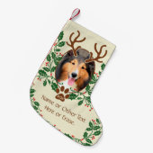 KerstAntlers voor honden/katten - Persoonlijke fot Kleine Kerstsok (Voorkant (Hangend))