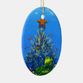 Kerstaomversiering van koraal keramisch ornament (Rechts)