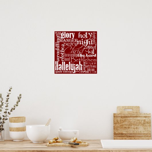 Kerstaonderkunst Poster (Keuken)