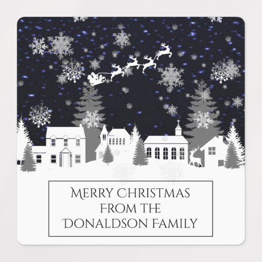 Kerstaonderlabels Labels (Design 1)