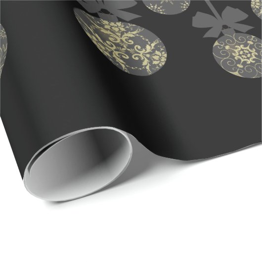 Kerstapapier voor grijze bulbversiering cadeaupapier (Rol Hoek)