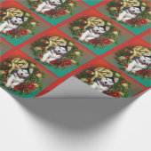 Kerstapapier voor Siberië Husky Cadeaupapier (Hoek)
