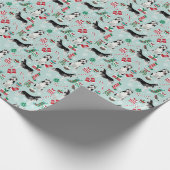 Kerstapapier voor Siberië Husky Cadeaupapier (Hoek)
