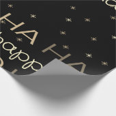 Kerstapapier voor zwart en gouden kerstmis cadeaupapier (Hoek)