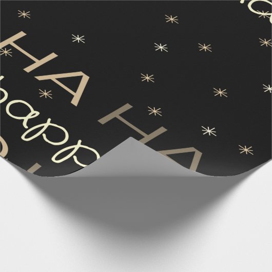 Kerstapapier voor zwart en gouden kerstmis cadeaupapier (Hoek)