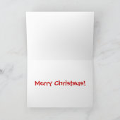 Kerstapen en Bavianen Feestdagen Kaart (Binnen)