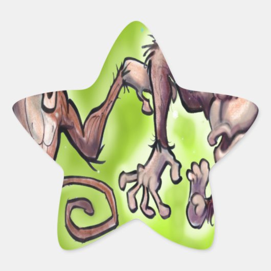KerstapenElves Ster Sticker (Voorkant)