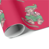 Kerstapenkoepelpapier Cadeaupapier (Rol Hoek)