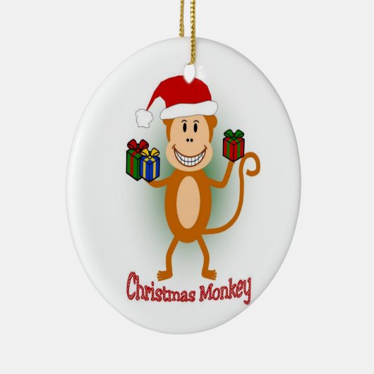 Kerstapenversiering Keramisch Ornament (Rechts)