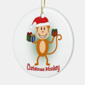 Kerstapenversiering Keramisch Ornament (Links)