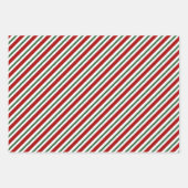 Kerstapes rood wit inpakpapier vel (Voorkant 3)