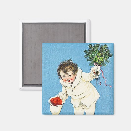 Kerstappels Magnet (Voorkant / Achterkant)