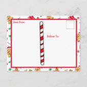 Kerstarecept voor ontbijtkoek briefkaart (Achterkant)