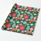 Kerstarecroornamenten Groen Cadeaupapier (Uitgerold)
