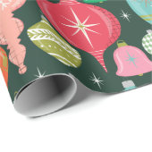 Kerstarecroornamenten Groen Cadeaupapier (Rol Hoek)