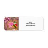 Kerstarecrostijl Prettige feestdagen! Etiket (Voorkant)