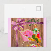 Kerstarecrostijl Prettige feestdagen! Feestdagenkaart (Voorkant / Achterkant)