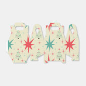 Kerstarector uit de jaren vijftig bedankdoosjes (Uitgevouwen)