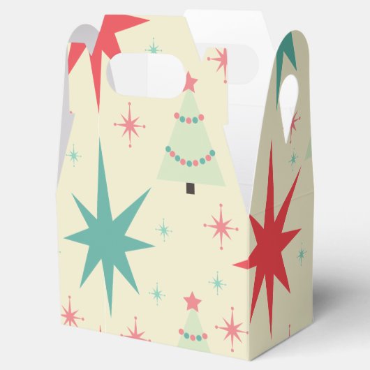 Kerstarector uit de jaren vijftig bedankdoosjes (Geopend)