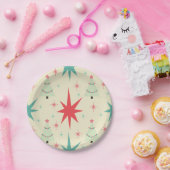 Kerstarector uit de jaren vijftig papieren bordje (Feest)