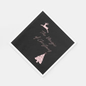 Kerstarengrafie en -boom servet (Hoek)