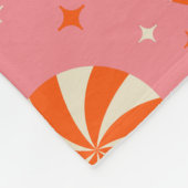 Kerstaretro-patroon voor snoepsuikerriet fleece deken (Hoek)