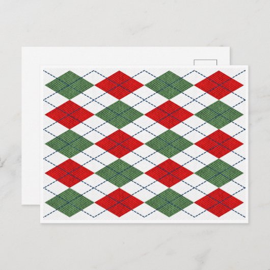 KerstArgyle Briefkaart (Voorkant / Achterkant)