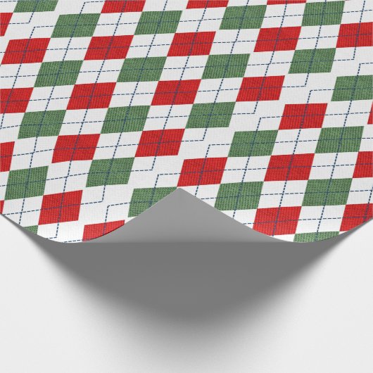KerstArgyle Cadeaupapier (Hoek)