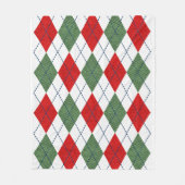 KerstArgyle Fleece Deken (Voorkant)