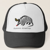 KerstArmadillo Trucker Pet (Voorkant)