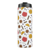 Kerstarode wijningrediënten thermosbeker (Voorkant)