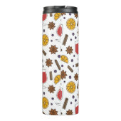 Kerstarode wijningrediënten thermosbeker (Achterkant)